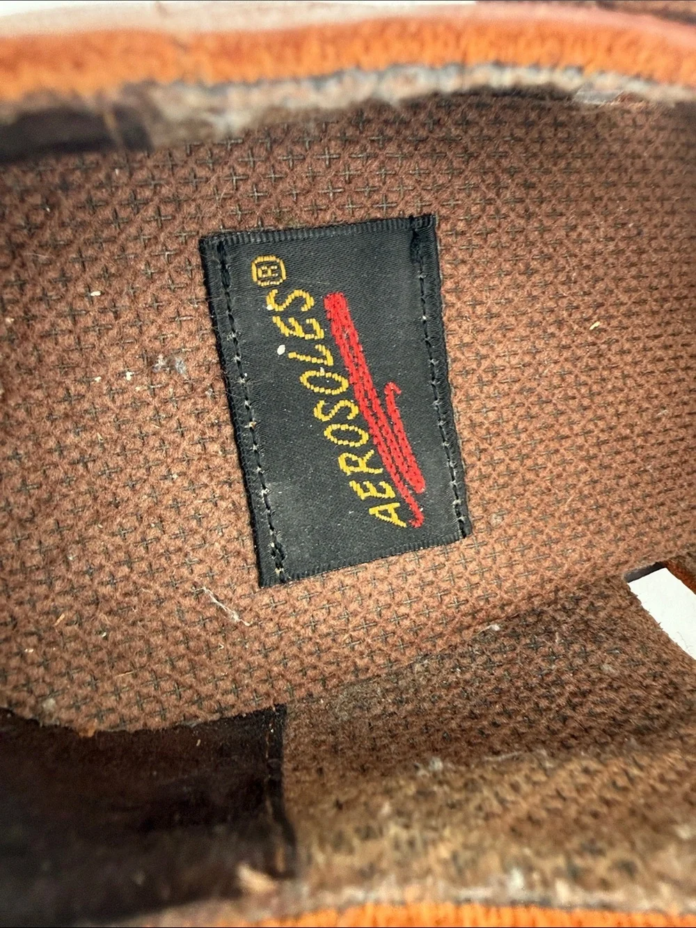 Vintage AEROSOLES Men's Chestnut Brown Leather Slip-On Fisherman Loafers 9M Y2K
